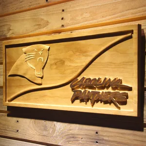 Carolina Panthers Split Wood Sign