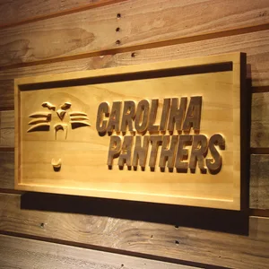Carolina Panthers Wood Sign - Legacy Edition