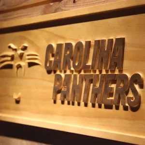 Carolina Panthers Wood Sign - Legacy Edition
