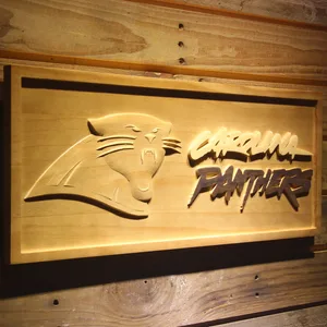Carolina Panthers Wood Sign