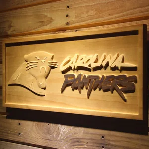 Carolina Panthers Wood Sign