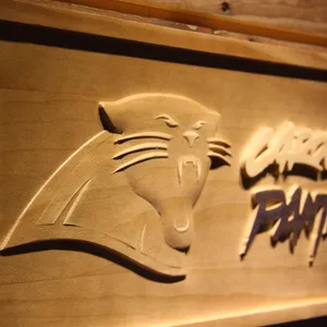 Carolina Panthers Wood Sign