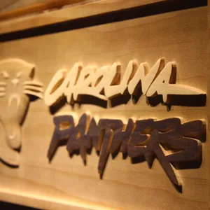 Carolina Panthers Wood Sign