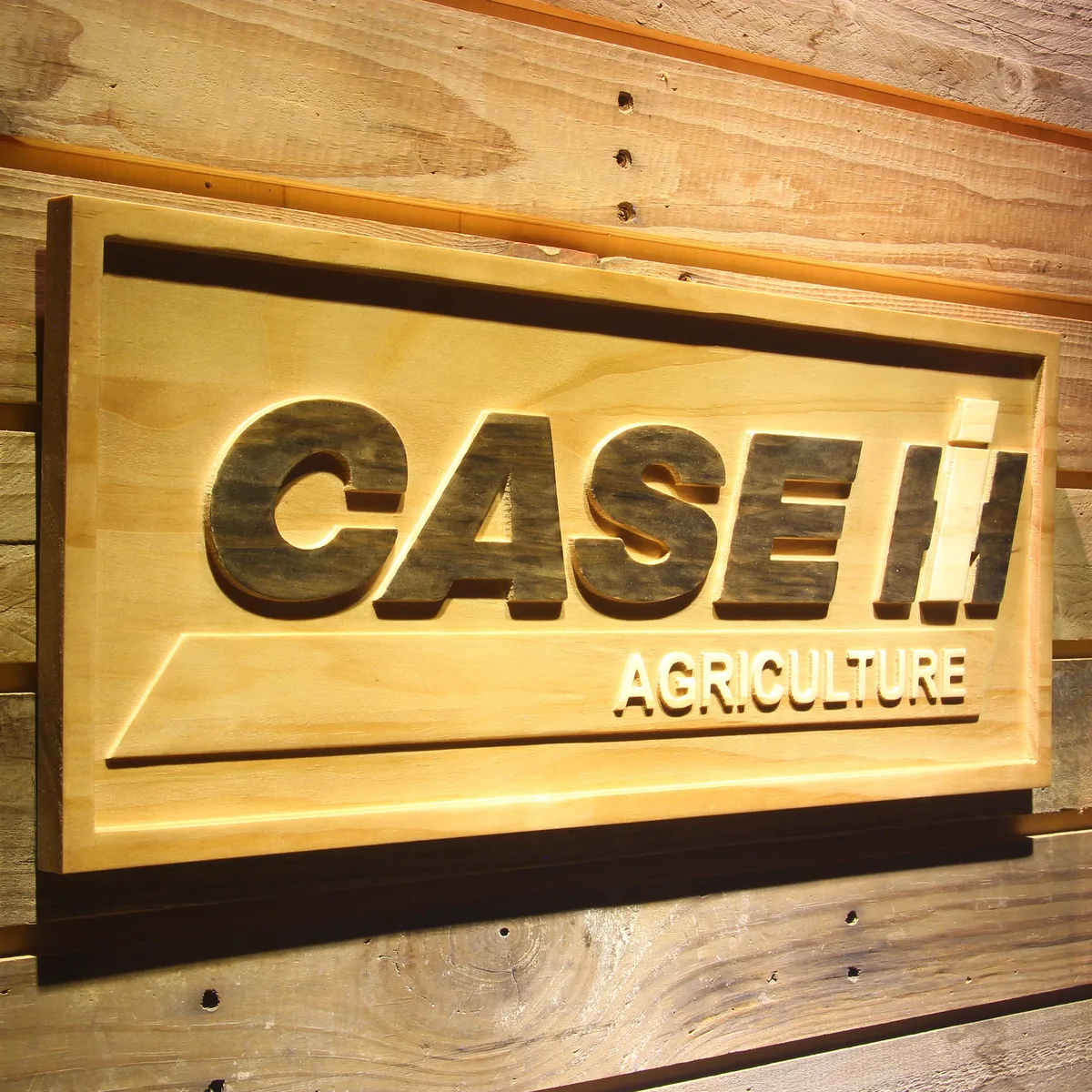 Case IH Agriculture Wood Sign