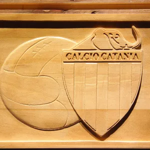 Catania Calcio Wood Sign