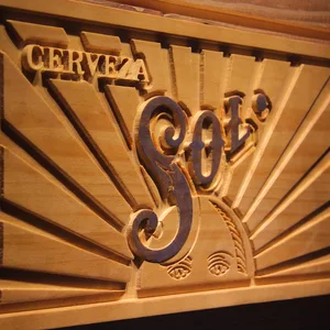 Cerveza Sol Wood Sign