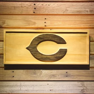 Chicago Bears 1962-1973 Logo Wood Sign - Legacy Edition