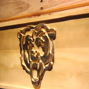 Chicago Bears Bear Logo Wood Sign
