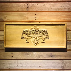 Chicago Bears NFC Conference Champions Wood Sign - Legacy Edition