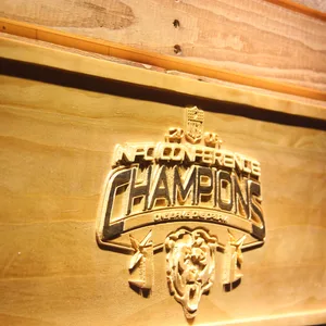Chicago Bears NFC Conference Champions Wood Sign - Legacy Edition