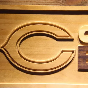 Chicago Bears Wood Sign