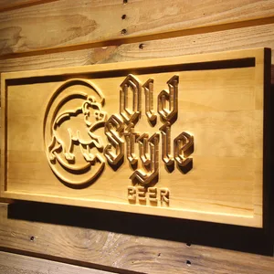 Chicago Cubs Old Style Beer Wood Sign