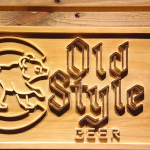 Chicago Cubs Old Style Beer Wood Sign