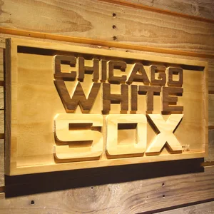 Chicago White Sox 2 Wood Sign