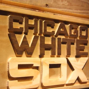 Chicago White Sox 2 Wood Sign