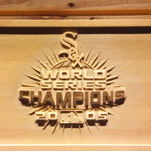Chicago White Sox 2005 Champion Logo B Wood Sign - Legacy Edition