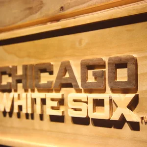 Chicago White Sox 3 Wood Sign