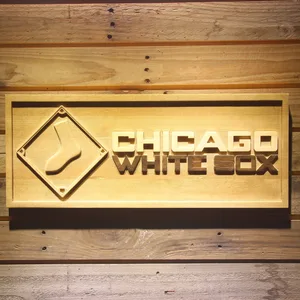 Chicago White Sox 5 Wood Sign