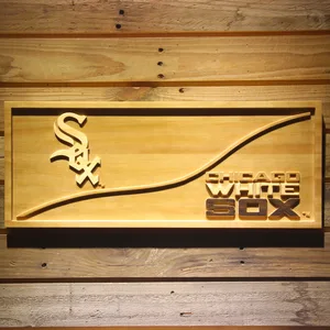 Chicago White Sox Split Wood Sign