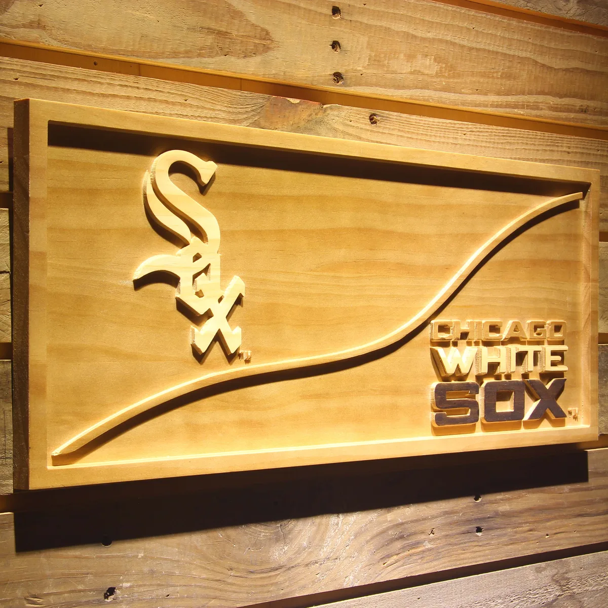 Chicago White Sox Split Wood Sign