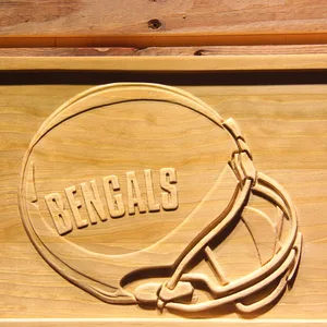 Cincinnati Bengals 1980 Helmet Wood Sign - Legacy Edition