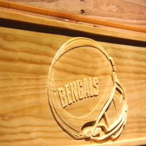 Cincinnati Bengals 1980 Helmet Wood Sign - Legacy Edition