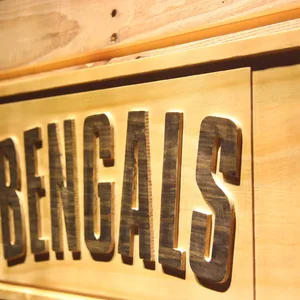 Cincinnati Bengals 1980 Logo Wood Sign - Legacy Edition