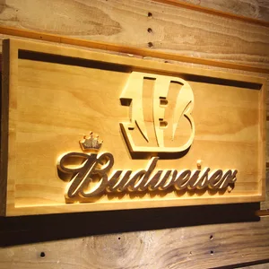 Cincinnati Bengals Budweiser Wood Sign