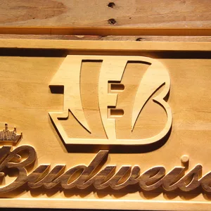 Cincinnati Bengals Budweiser Wood Sign