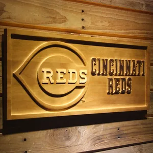 Cincinnati Reds Wood Sign