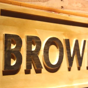 Cleveland Browns 1972-2002 Logo Wood Sign - Legacy Edition