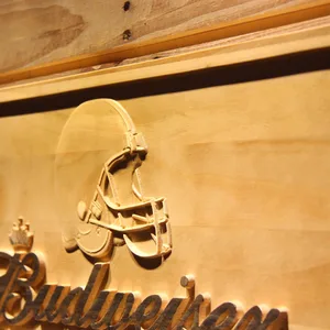 Cleveland Browns Budweiser Wood Sign