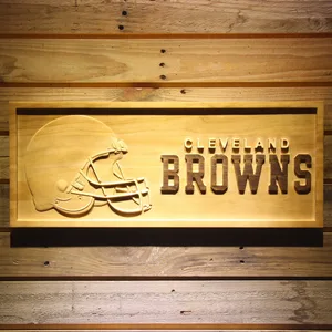 Cleveland Browns Wood Sign