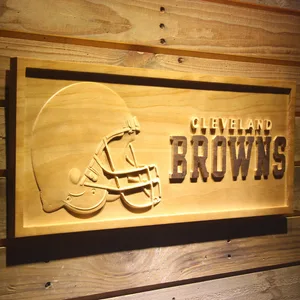 Cleveland Browns Wood Sign