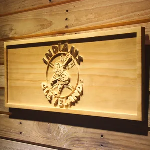 Cleveland Indians 1973-1978 Text Wood Sign - Legacy Edition