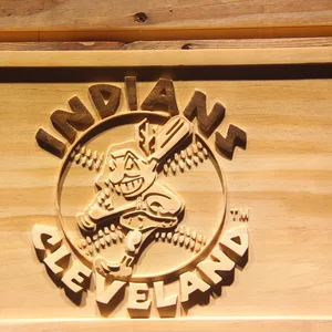 Cleveland Indians 1973-1978 Text Wood Sign - Legacy Edition