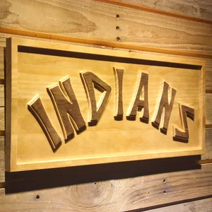 Cleveland Indians 1975-1977 Wood Sign - Legacy Edition