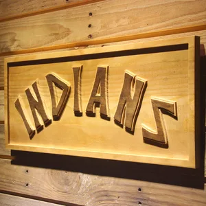 Cleveland Indians 1975-1977 Wood Sign - Legacy Edition