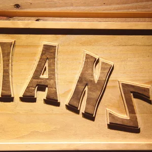 Cleveland Indians 1975-1977 Wood Sign - Legacy Edition