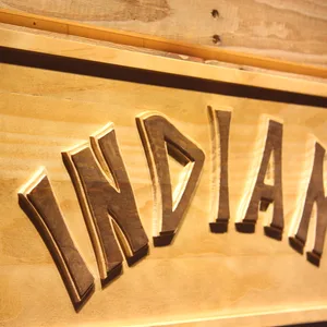 Cleveland Indians 1975-1977 Wood Sign - Legacy Edition