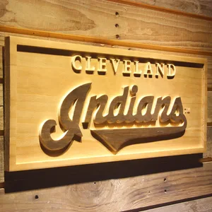 Cleveland Indians 1994-2011 Wood Sign - Legacy Edition