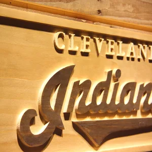Cleveland Indians 1994-2011 Wood Sign - Legacy Edition