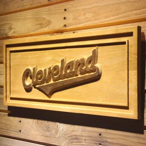 Cleveland Indians 2008-2010 Logo Wood Sign - Legacy Edition