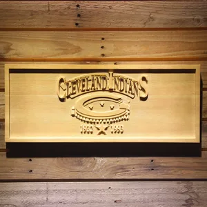 Cleveland Indians Cleveland Municipal Stadium Wood Sign - Legacy Edition