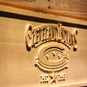 Cleveland Indians Cleveland Municipal Stadium Wood Sign - Legacy Edition
