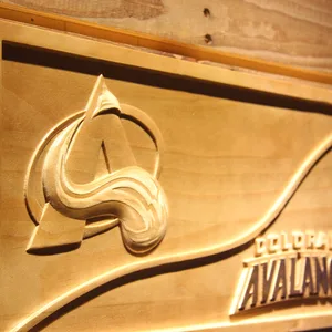 Colorado Avalanche Split Wood Sign