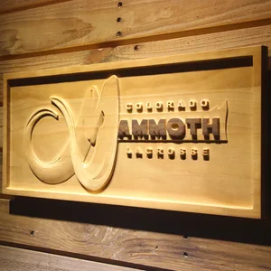 Colorado Mammoth Wood Sign