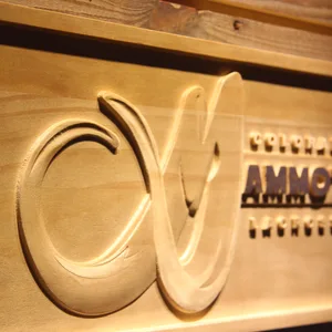 Colorado Mammoth Wood Sign