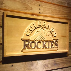 Colorado Rockies Wood Sign