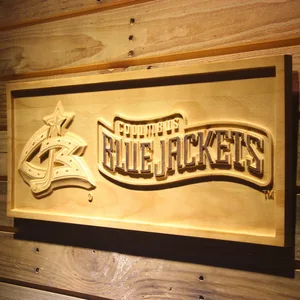 Columbus Blue Jackets Wood Sign - Legacy Edition